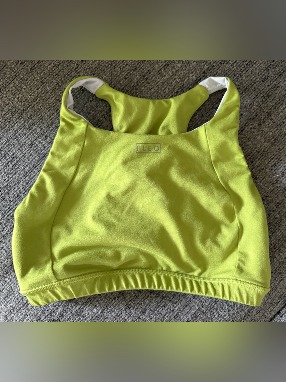 Fleo Neon Lime Racerback Sports Bra - Lime